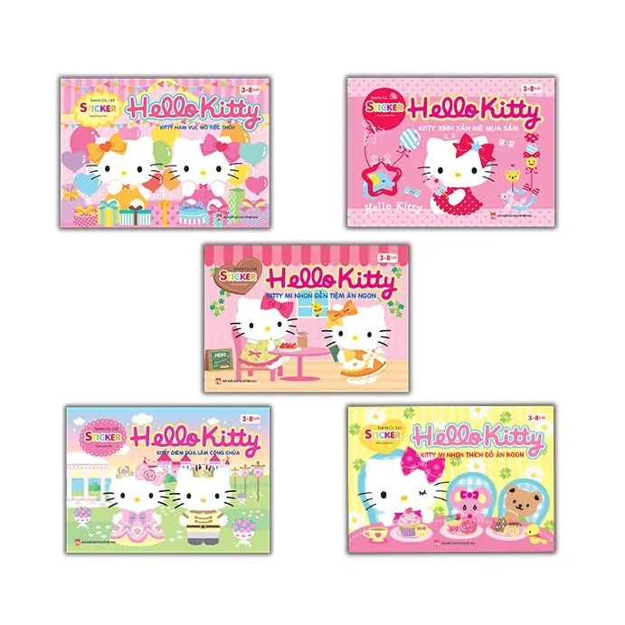 Ảnh Sách - Combo sticker Hello Kitty (trọn bộ 5 cuốn bộ lẻ) 1