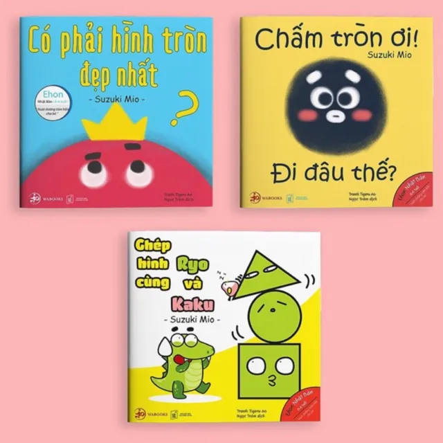 Ảnh Sách - Combo Sự kỳ diệu của hình khối - Ehon Nhật Bản cho bé 0 - 6 tuổi 1