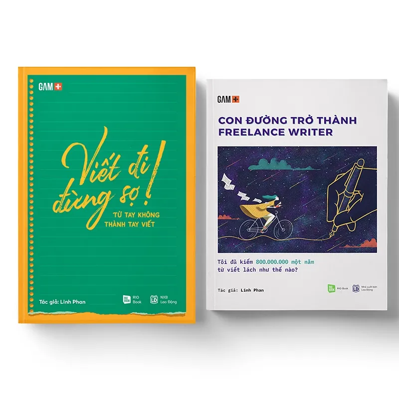 Ảnh Sách Combo VIẾT RA TIỀN (Viết đi đừng sợ + Con đường trở thành Freelance Writter) 1