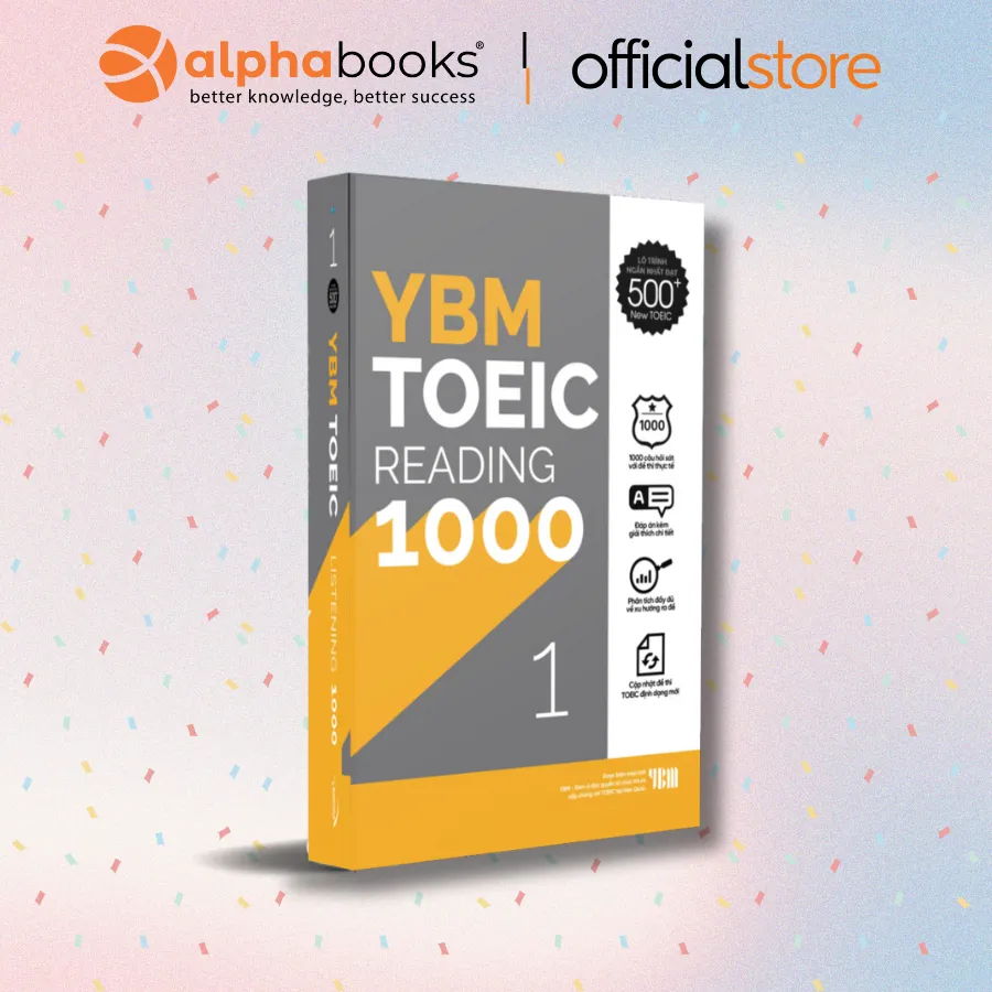 Ảnh Sách > Combo YBM TOEIC 1000 (Trọn Bộ 4 Cuốn) - Chinh Phục Lộ Trình Toeic 500+ Đến 700+ (Alpha Books) 2