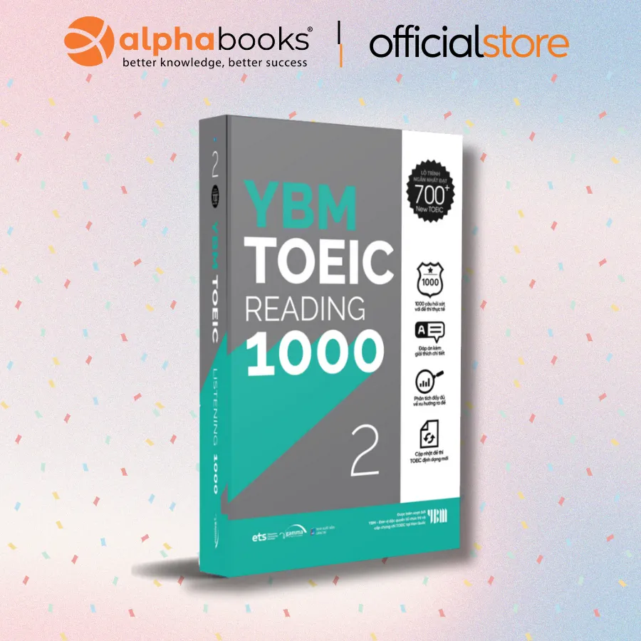 Ảnh Sách > Combo YBM TOEIC 1000 (Trọn Bộ 4 Cuốn) - Chinh Phục Lộ Trình Toeic 500+ Đến 700+ (Alpha Books) 3