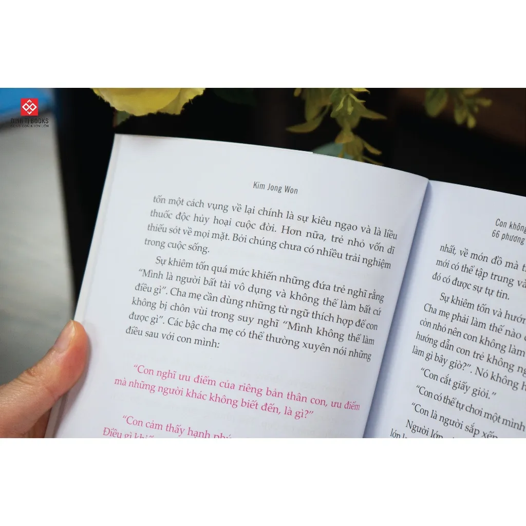 Ảnh Sách - Con không cần hoàn hảo, con chỉ cần tự tin - Đinh Tị Books 3