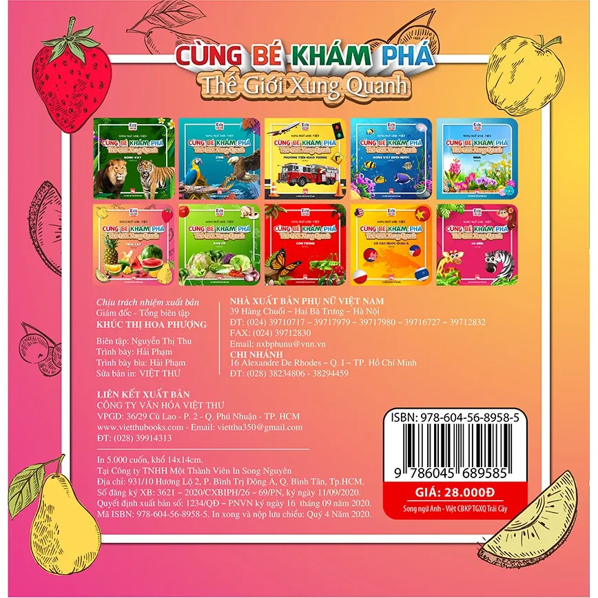 Ảnh Sách - Cùng Bé Khám Phá Thế Giới Xung Quanh Trái Cây Sách Song Ngữ (Bìa Cứng) 4