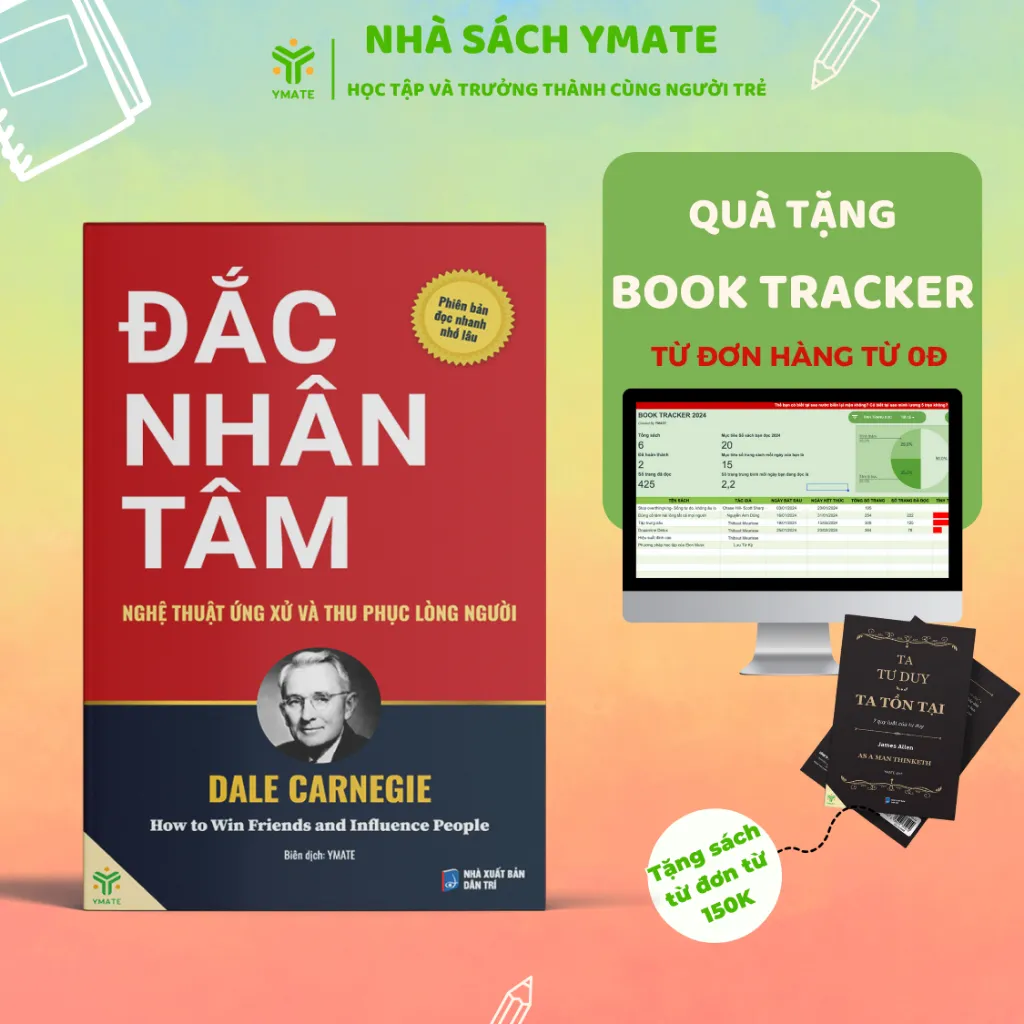 Combo Sách Đắc Nhân Tâm + Stop Overthinking - Cẩm Nang Giao Tiếp &amp; Sống Tích Cực Chỉ 44K | Nhà Sách Ymate