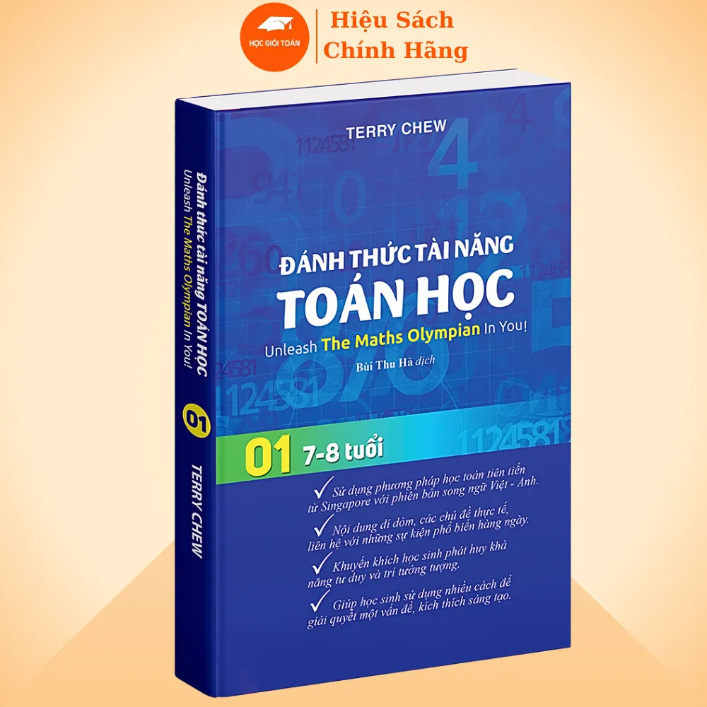 Ảnh Sách - Đánh Thức Tài Năng Toán Học 1, Sách Song Ngữ Anh Việt, Toán Nâng Cao Lớp 1, lớp 2 1