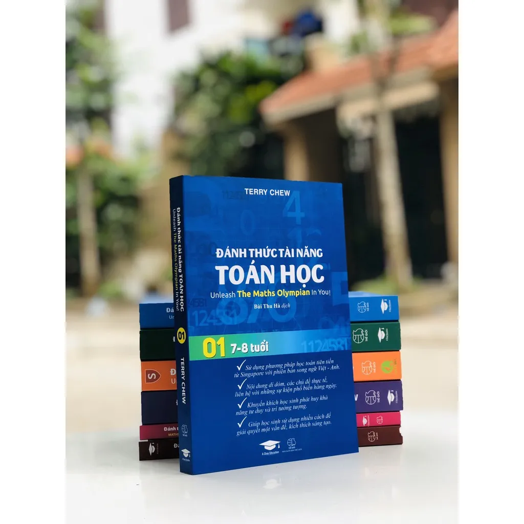 Ảnh Sách - Đánh Thức Tài Năng Toán Học 1, Sách Song Ngữ Anh Việt, Toán Nâng Cao Lớp 1, lớp 2 2