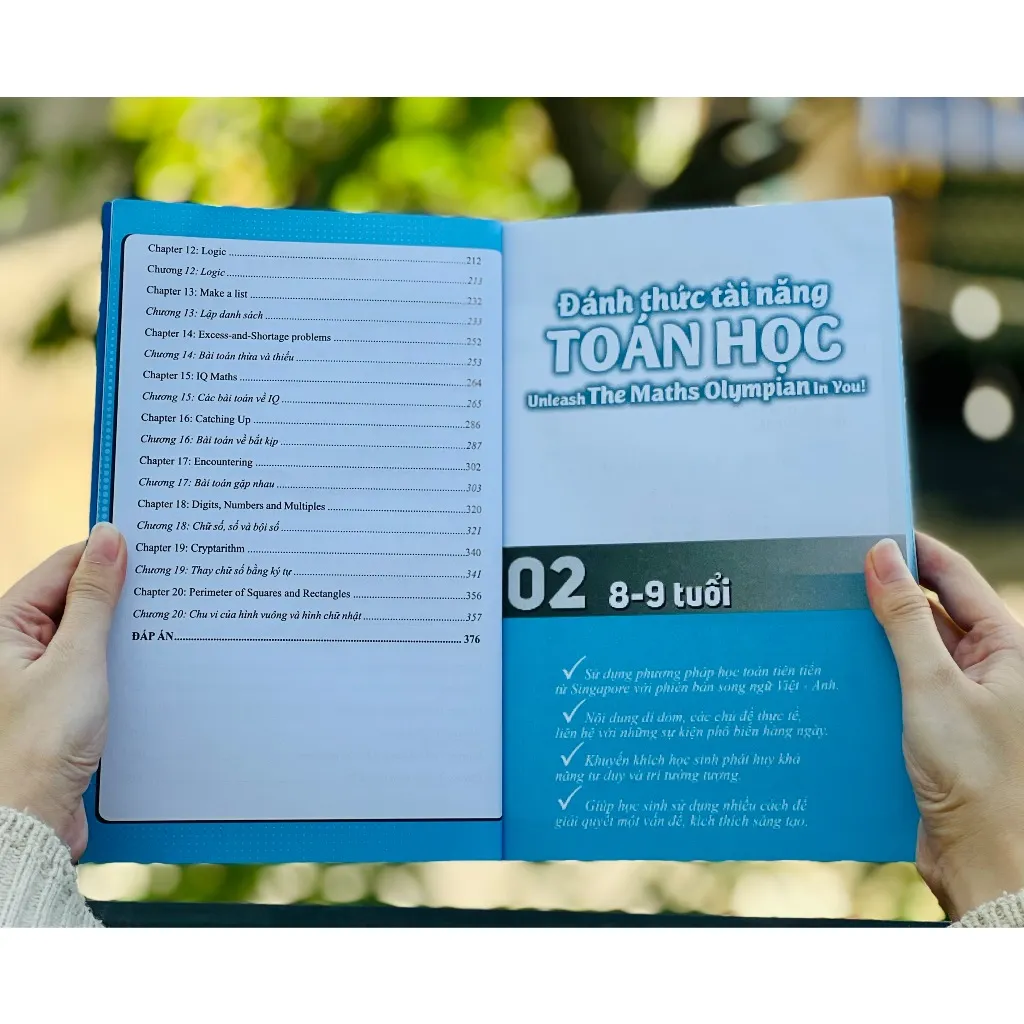 Ảnh Sách - Đánh Thức Tài Năng Toán Học 2, Sách Song Ngữ Anh Việt, Toán Nâng Cao Lớp 2 - Lớp 3 4
