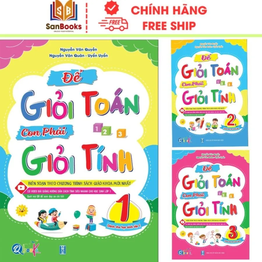 Ảnh Sách - Để Giỏi Toán Con Phải Giỏi Tính - Dành cho học sinh lớp 1,2,3 ,4(lẻ tùy chọn) 1