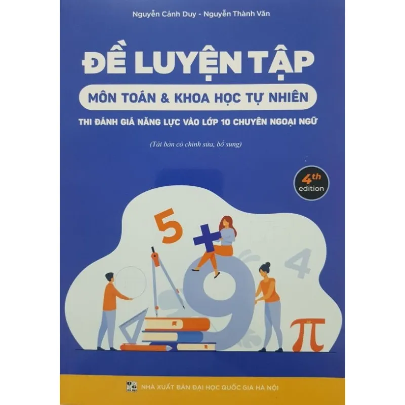 Ảnh Sách - Đề luyện tập môn Toán & khoa học tự nhiên - Thi đánh giá năng lực vào lớp 10 chuyên Ngoại Ngữ 2