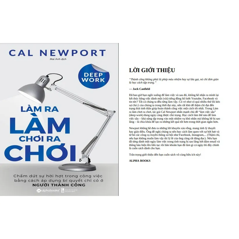 Ảnh Sách - Deep Work - Làm ra làm chơi ra chơi: Bí quyết LÀM VIỆC SÂU để thành công trong thế giới nhiều xao nhãng 3