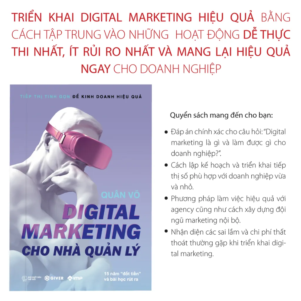 Ảnh Sách - Digital Marketing Cho Nhà Quản Lý - Tiếp Thị Tinh Gọn Để Kinh Doanh Hiệu Quả 2