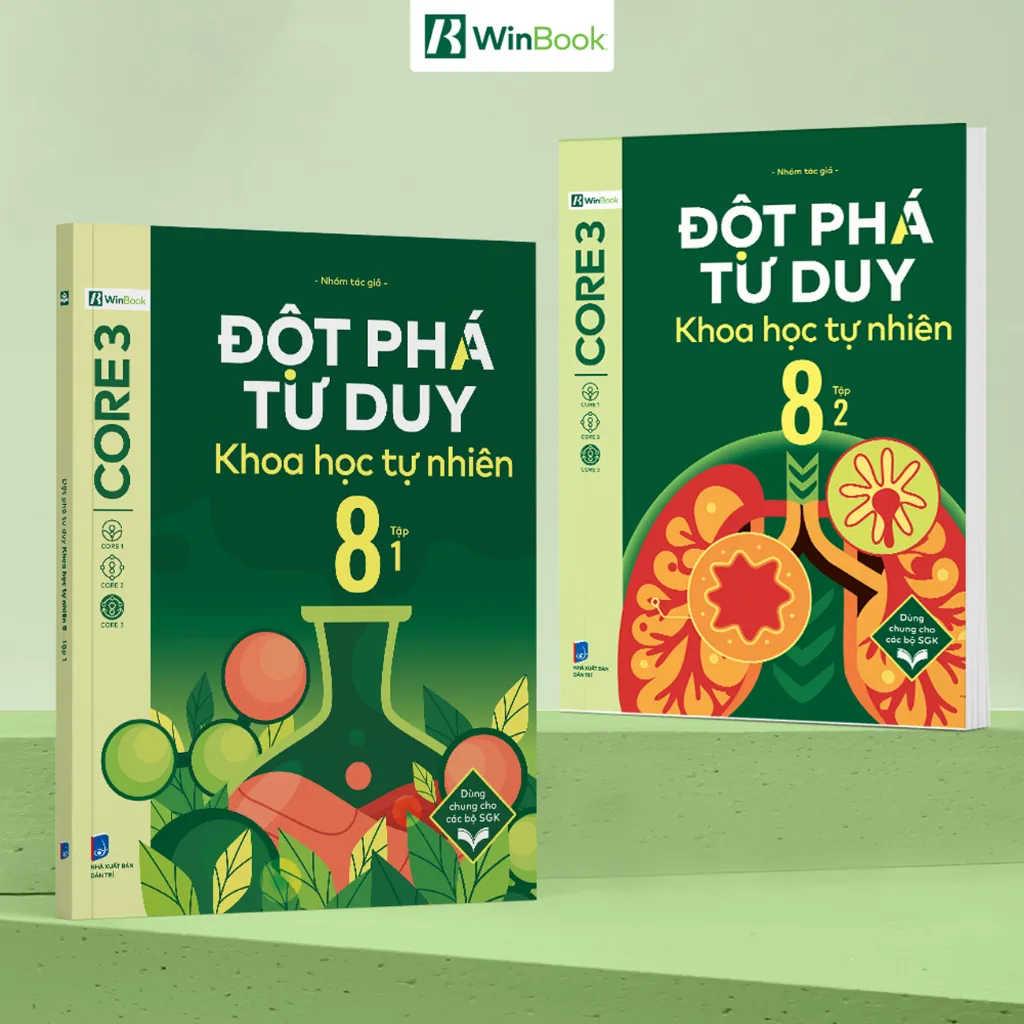 Ảnh Sách - Đột phá tư duy Khoa học tự nhiên 8 - Dùng chung cho các bộ SGK 1