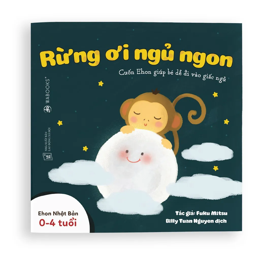 Ảnh Sách Ehon - 3 cuốn LẺ bộ Buồn ngủ ơi là buồn ngủ - Dành cho trẻ từ 0 - 4 tuổi - 3 cuốn lẻ tùy chọn 1