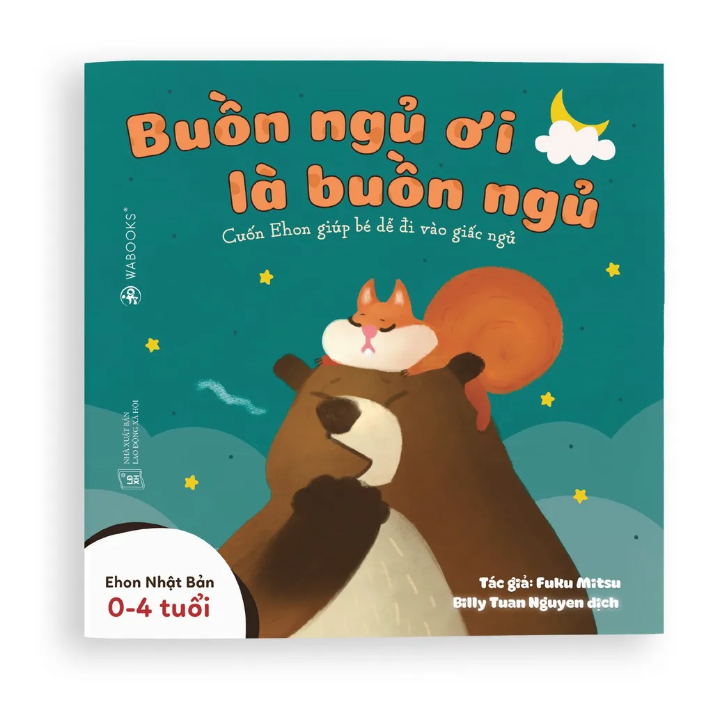 Ảnh Sách Ehon - 3 cuốn LẺ bộ Buồn ngủ ơi là buồn ngủ - Dành cho trẻ từ 0 - 4 tuổi - 3 cuốn lẻ tùy chọn 2
