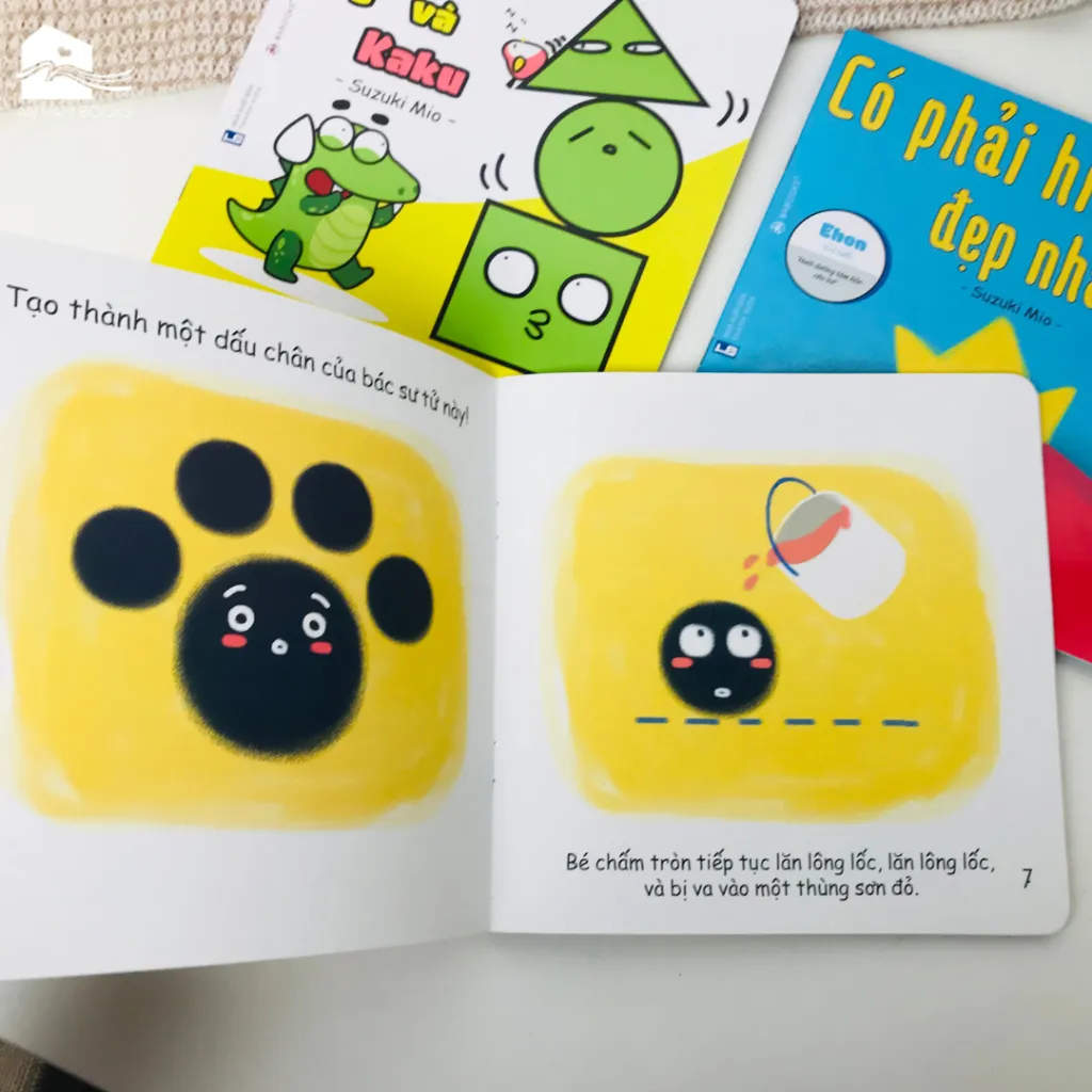 Ảnh Sách Ehon - Combo 10 cuốn Hình khối, Màu sắc, Cáo Ken 3