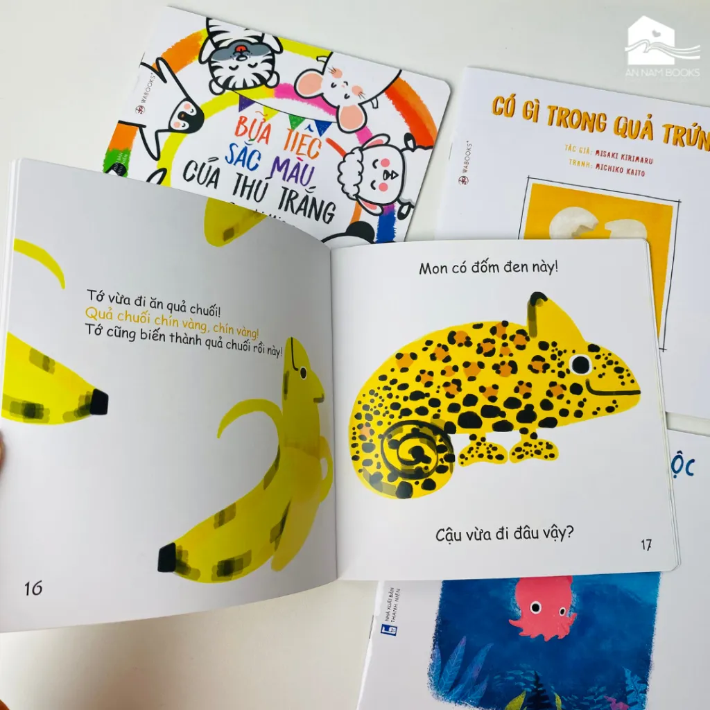 Ảnh Sách Ehon - Combo 10 cuốn Hình khối, Màu sắc, Cáo Ken 4