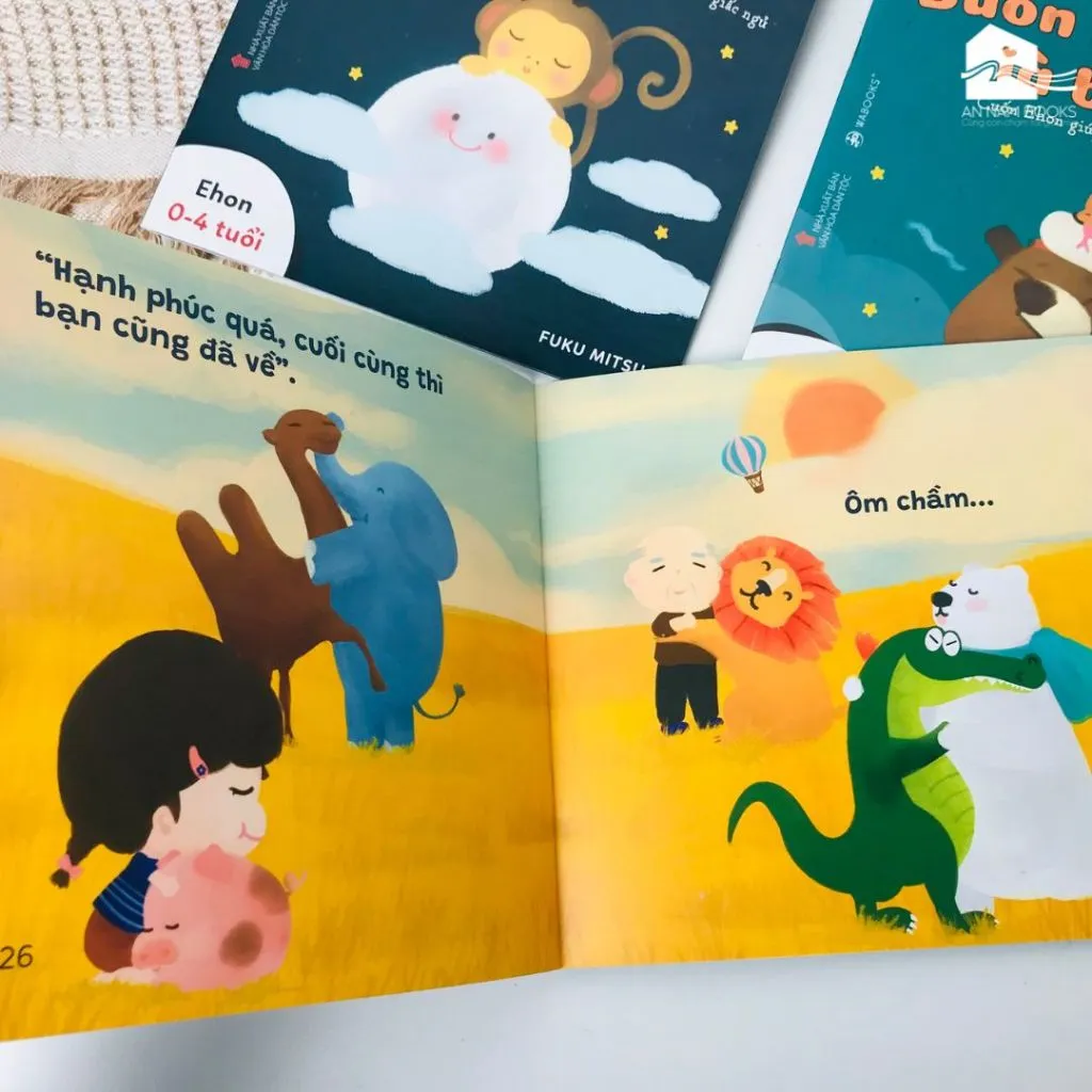 Ảnh Sách Ehon Combo 3 cuốn Buồn ngủ ơi là buồn ngủ Dành cho trẻ từ 0-4 tuổi 3