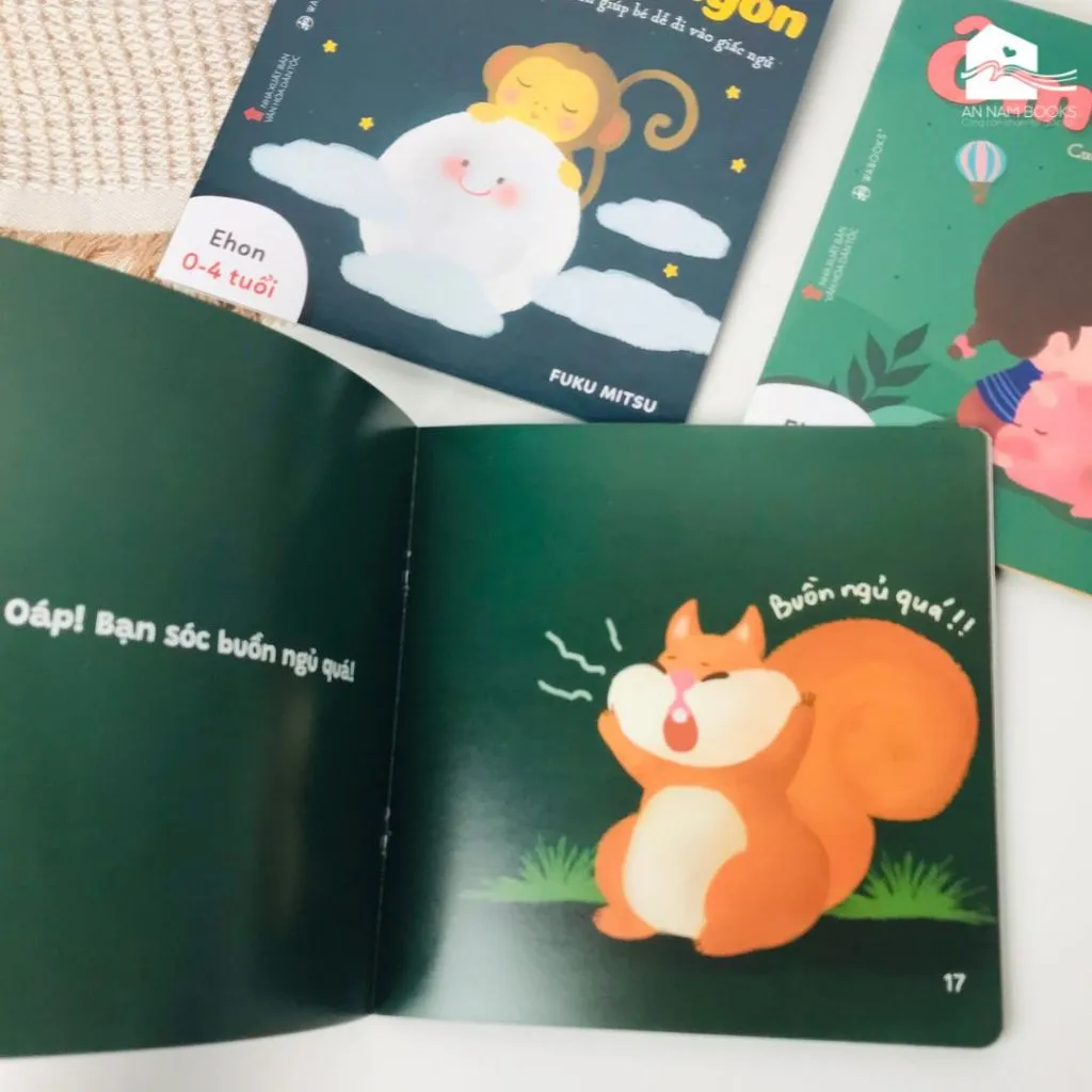 Ảnh Sách Ehon Combo 3 cuốn Buồn ngủ ơi là buồn ngủ Dành cho trẻ từ 0-4 tuổi 4