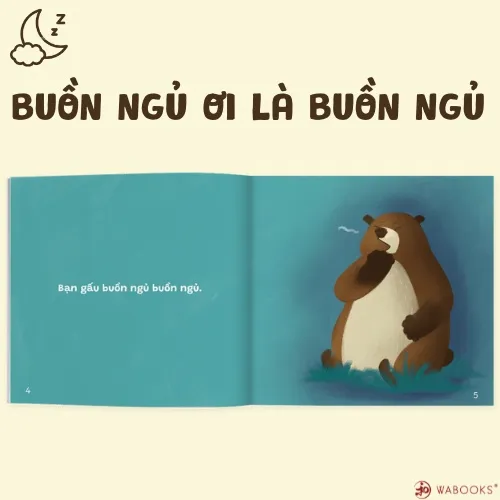 Ảnh Sách Ehon Combo 3 cuốn Buồn ngủ ơi là buồn ngủ Dành cho trẻ từ 0 4 tuổi 4