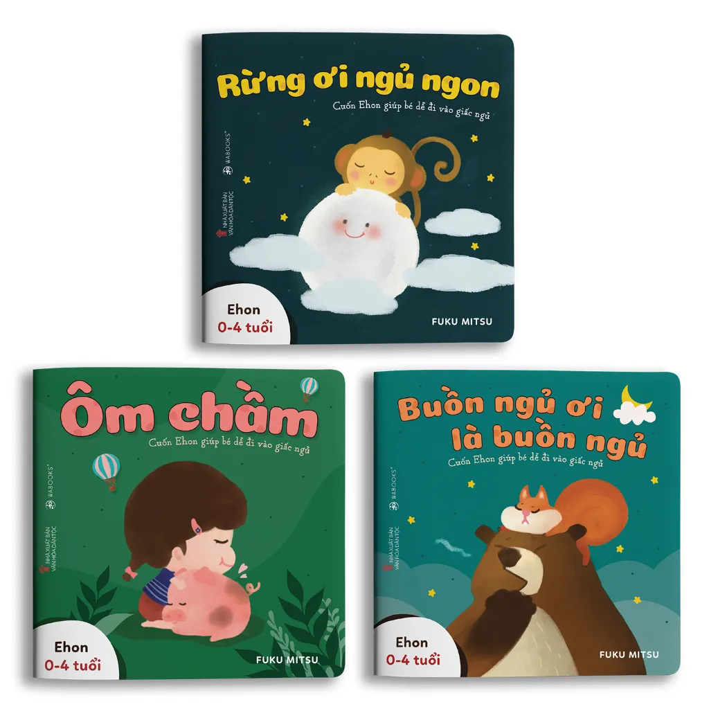 Ảnh Sách Ehon - Combo 3 cuốn Buồn ngủ ơi là buồn ngủ - Dành cho trẻ từ 0 - 4 tuổi 1