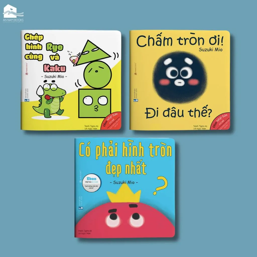 Ảnh Sách Ehon Combo 3 cuốn Điều kỳ diệu của hình khối Ehon dành cho bé từ 0 6 tuổi 1