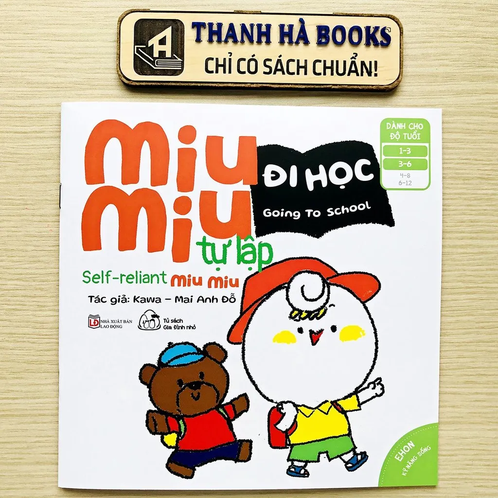 Ảnh Sách - Ehon Kĩ Năng Sống - Miu Miu Tự Lập Phần 2 - Song ngữ Việt-Anh (Dành cho bé từ 1-6 tuổi) 2