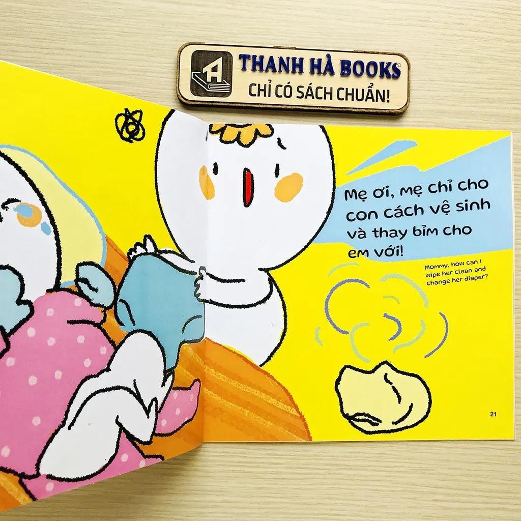 Ảnh Sách Ehon Kĩ Năng Sống - Miu Miu Tự Lập Phần 2 - Song Ngữ Anh - Việt 1-6 tuổi (8 cuốn lẻ tùy chọn) 2