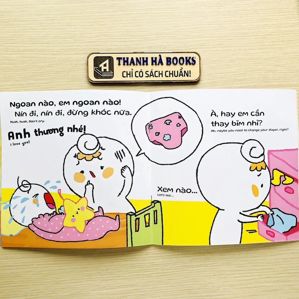 Ảnh Sách Ehon Kĩ Năng Sống - Miu Miu Tự Lập Phần 2 - Song Ngữ Anh - Việt 1-6 tuổi (8 cuốn lẻ tùy chọn) 3