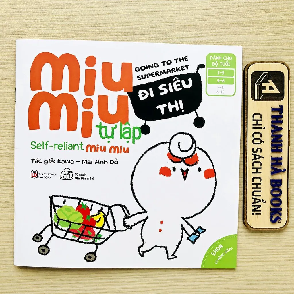 Ảnh Sách - Ehon Kĩ Năng Sống - Miu Miu Tự Lập Phần 2 - Song ngữ Việt-Anh (Dành cho bé từ 1-6 tuổi) 3