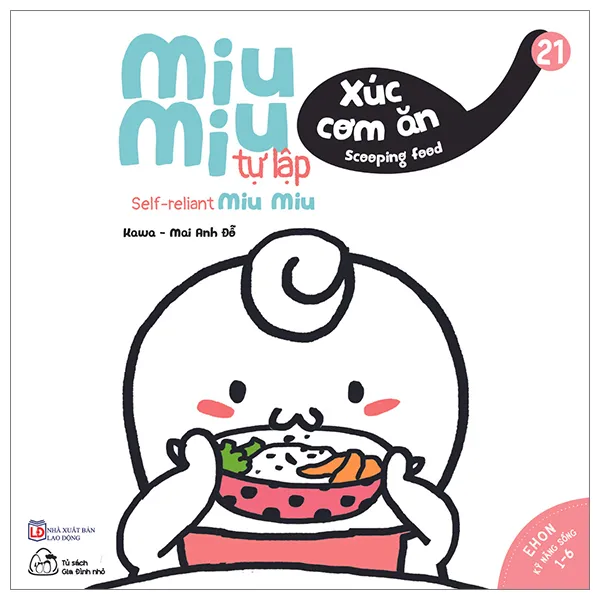 Ảnh Sách Ehon Kĩ Năng Sống Miu Miu Tự Lập Phần 1 - Song ngữ Anh - Việt (1-6 tuổi - 8 cuốn lẻ tùy chọn) 2