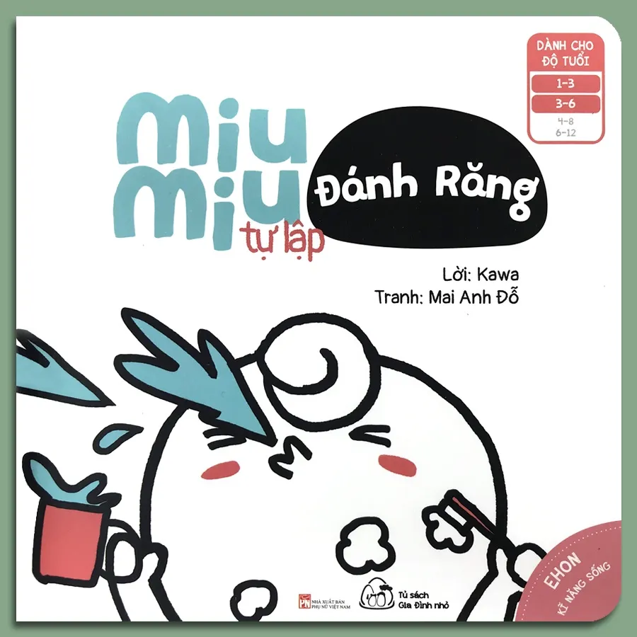 Ảnh Sách - Ehon Kĩ Năng Sống - Miu Miu Tự Lập (6 quyển lẻ tùy chọn) (1-6 tuổi) 2