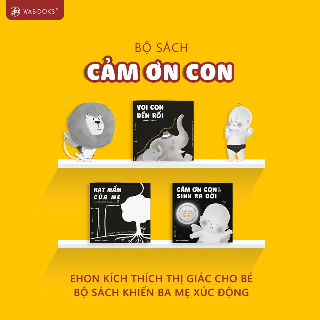 Ảnh Sách Ehon kích thích thị giác - Cảm Ơn Con - Dành cho trẻ 0-18 tháng tuổi 2
