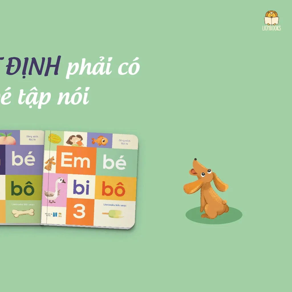 Ảnh Sách Em Bé Bi Bô - Bộ Sách Dành Riêng Cho Em Bé Tập Nói - Lion Books 2