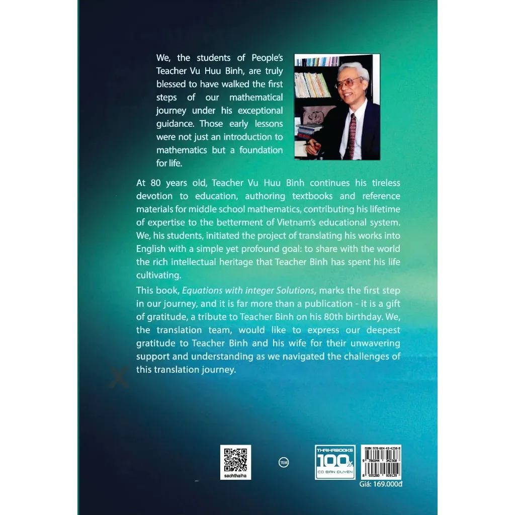 Ảnh Sách - Equations with integer solutions - Thái Hà Books 1
