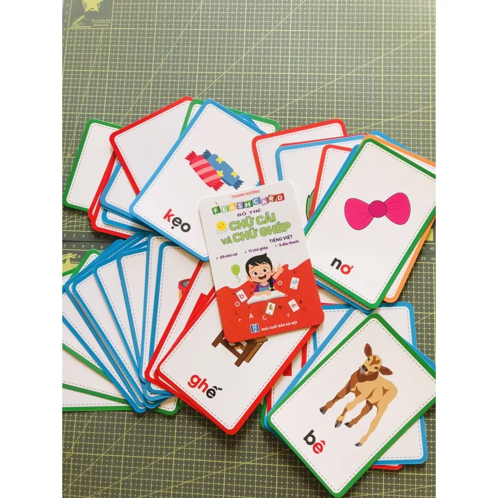 Ảnh Sách - Flashcard 42 Thẻ Chữ Cái Và Chữ Ghép Đánh Vần Tiếng Việt 2
