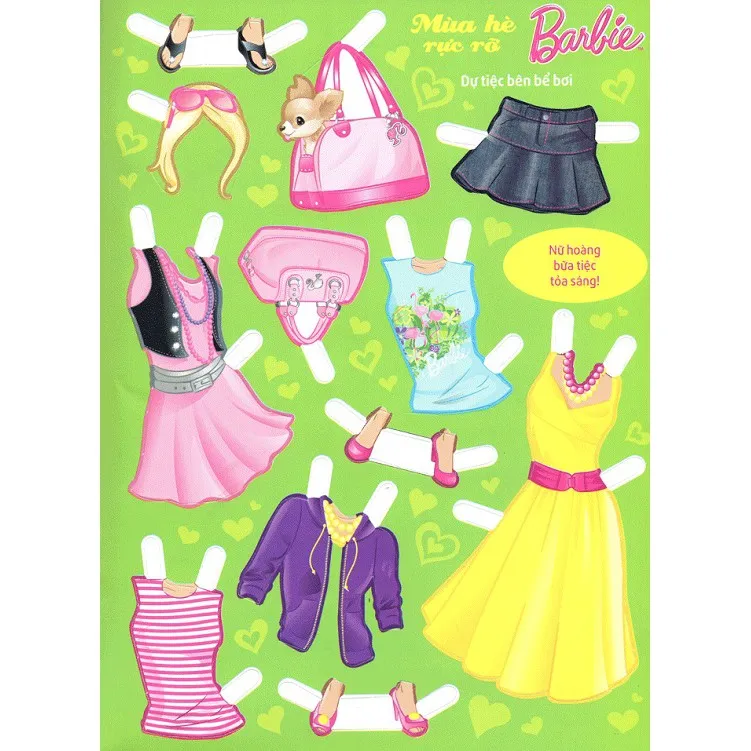 Ảnh Sách Ghép Hình Barbie Thủ Công Dựng Hình Thời Trang Mùa Hè Rực Rỡ 4