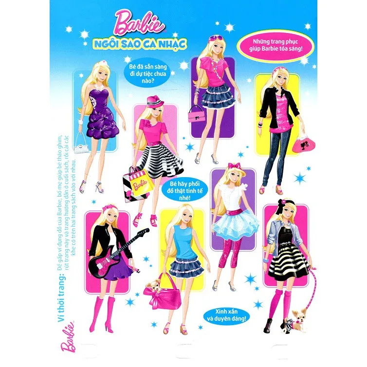 Ảnh Sách Ghép Hình Barbie Thủ Công Dựng Hình Thời Trang Ngôi Sao Ca Nhạc 3