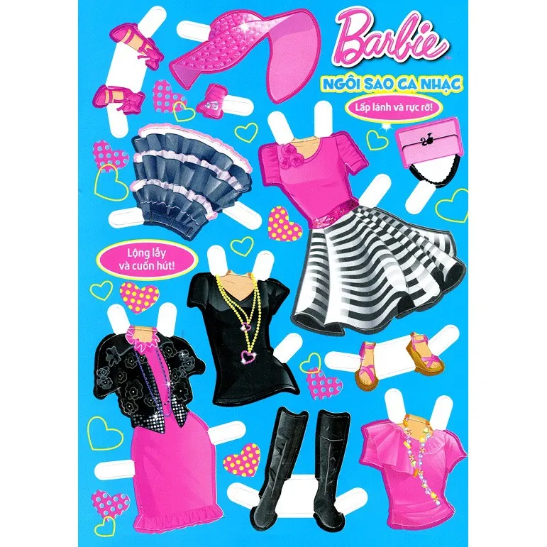 Ảnh Sách Ghép Hình Barbie Thủ Công Dựng Hình Thời Trang Ngôi Sao Ca Nhạc 4
