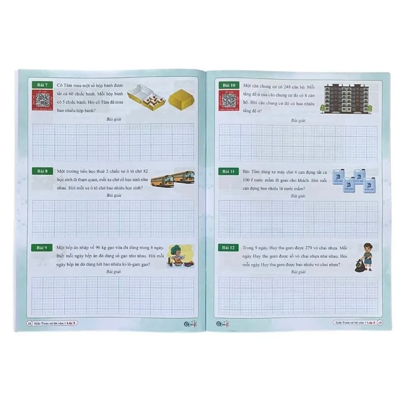 Ảnh Sách - Giải Toán Có Lời Văn Lớp 1-2-3-4-5 Được Biên Soạn Theo Chương Trình SGK Mới Có Quét Mã QR 2