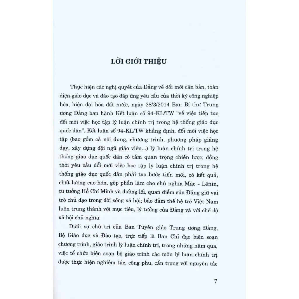 Ảnh Sách - Giáo Trình Triết Học Mác – Lênin (Dành Cho Bậc Đại Học Hệ Không Chuyên Lý Luận Chính Trị) 1