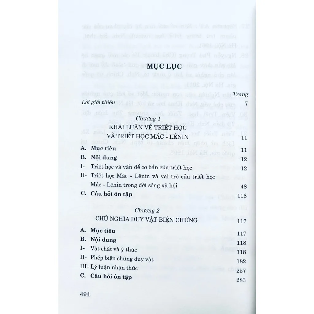 Ảnh Sách - Giáo Trình Triết Học Mác – Lênin (Dành Cho Bậc Đại Học Hệ Không Chuyên Lý Luận Chính Trị) 4