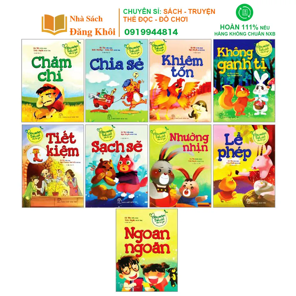 Ảnh Sách - Gieo Mầm Tính Cách Cho Bé Yêu (Bộ 9 Cuốn) 1