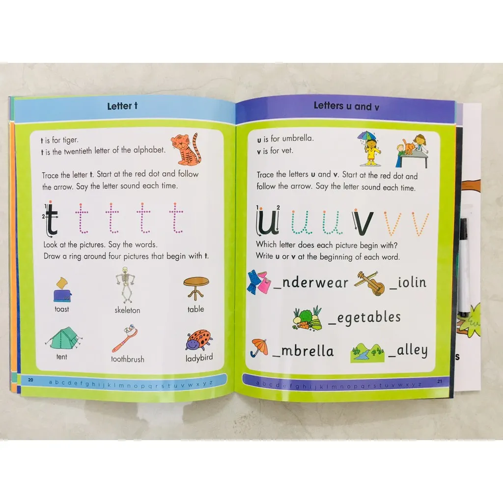 Ảnh Sách : Gold Stars Wipe Clean - Học Tập Sớm( Mahts - Phonics - Reading - Alphabet ) 2