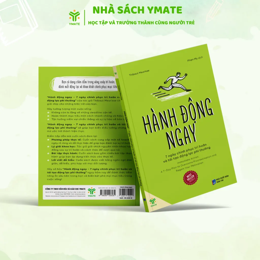 Ảnh Sách Hành Động Ngay - 7 Ngày Chinh Phục Trì Hoãn Và Tái Tạo Động Lực Phi Thường - YMATE 2
