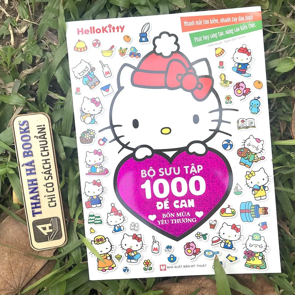 Ảnh Sách - Hello Kitty - Bộ Sưu Tập 1000 đề can - 4 quyển lẻ tùy chọn (2-8 tuổi) 2