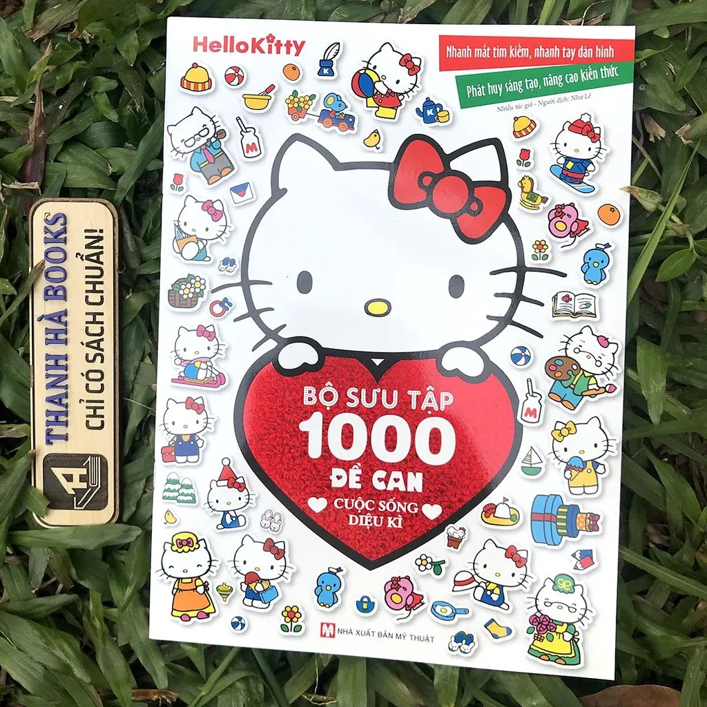 Ảnh Sách - Hello Kitty - Bộ Sưu Tập 1000 đề can - 4 quyển lẻ tùy chọn (2-8 tuổi) 4