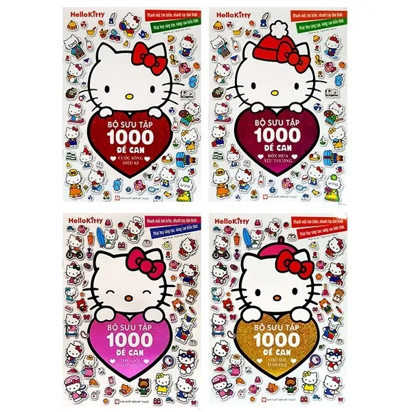 Ảnh Sách - Hello Kitty - BST 1000 Đề Can - Cuộc Sống Diệu Kì 2