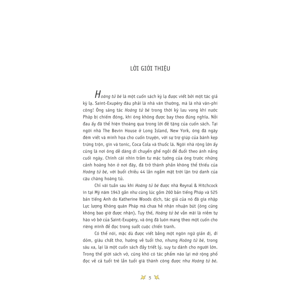 Ảnh Sách - Hoàng tử bé (Antoine De Saint-Exupéry) (Nhã Nam) 1