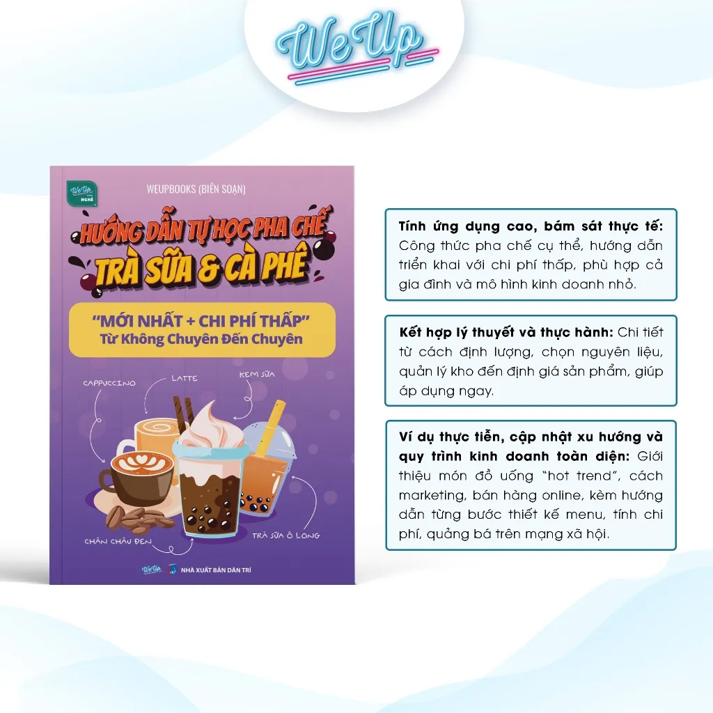 Ảnh Sách Hướng dẫn tự học pha chế Trà sữa & Cà phê "mới nhất + chi phí thấp" từ Không chuyên đến Chuyên 1