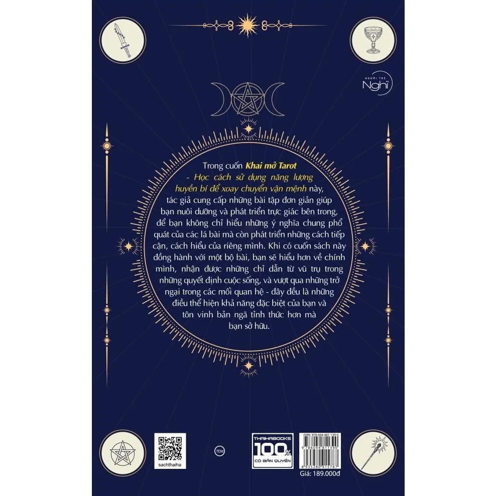 Ảnh Sách - Khai mở Tarot: Học cách sử dụng năng lượng huyền bí để xoay chuyển vận mệnh 1